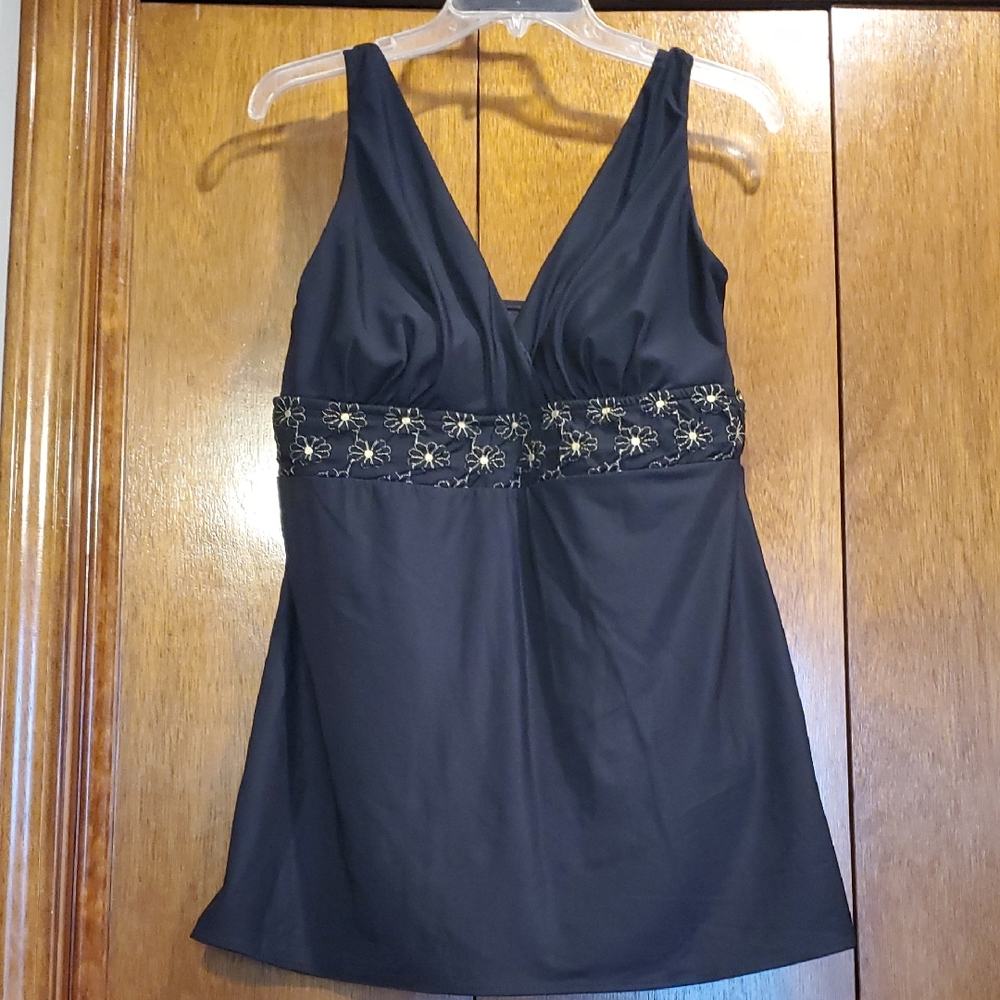 Elegant Black Swim Dress